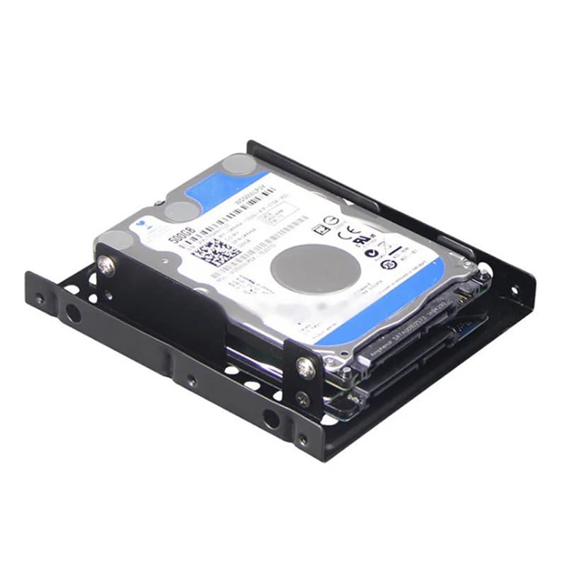 Staffa di montaggio SSD doppio desktop Staffa per disco rigido da 2,5 a 3,5 pollici Staffa per kit di montaggio adattatore interno per disco rigido