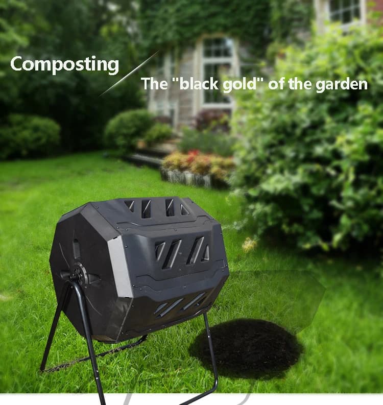 160L Compost Bin Garden Courtyard Compost box Leaves Organic Fertilizer Fermentation Tank Kitchen Garbage Environmental Protect
