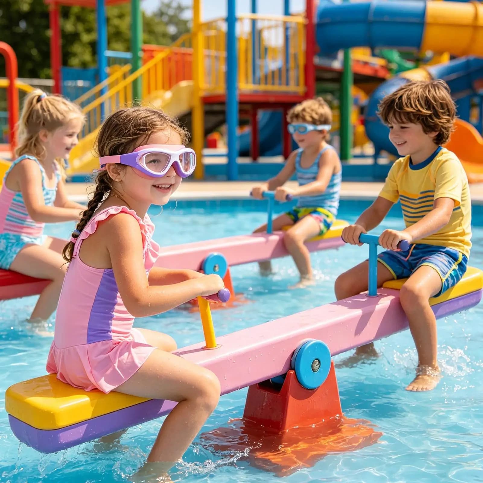 Occhialini da nuoto per bambini, impermeabili, antiabbagliamento, per ragazzi e ragazze, principianti, per vacanze al mare, piscina in giardino