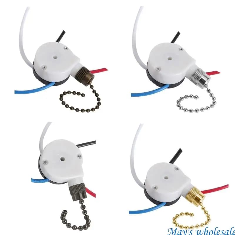 3 Speeded 4 Wire Pull Chain Fan Control Switches Pre Installed Wiring Accessory With Multiple Ceiling Fan Models 448A