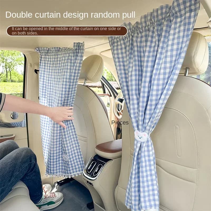 Split curtain for cars, sunshades, window, sunscreen, summer insulation, for children, retractable side curtain for shading glass curtains