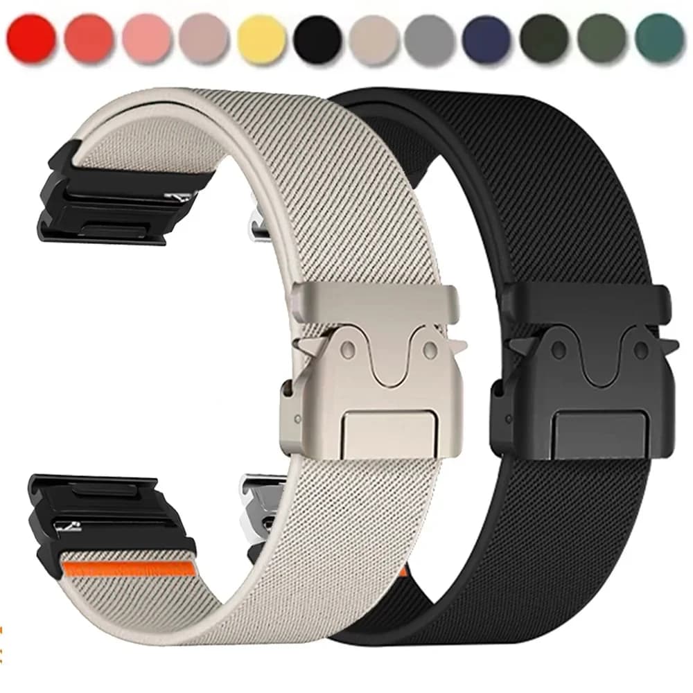 22mm 26mm cinturino in nylon Quickfit per Garmin Descent Mk3i 51mm Mk2 braccialetto Garmin Enduro 2 MARQ/Epix Gen 2 accessori per cinturini sportivi