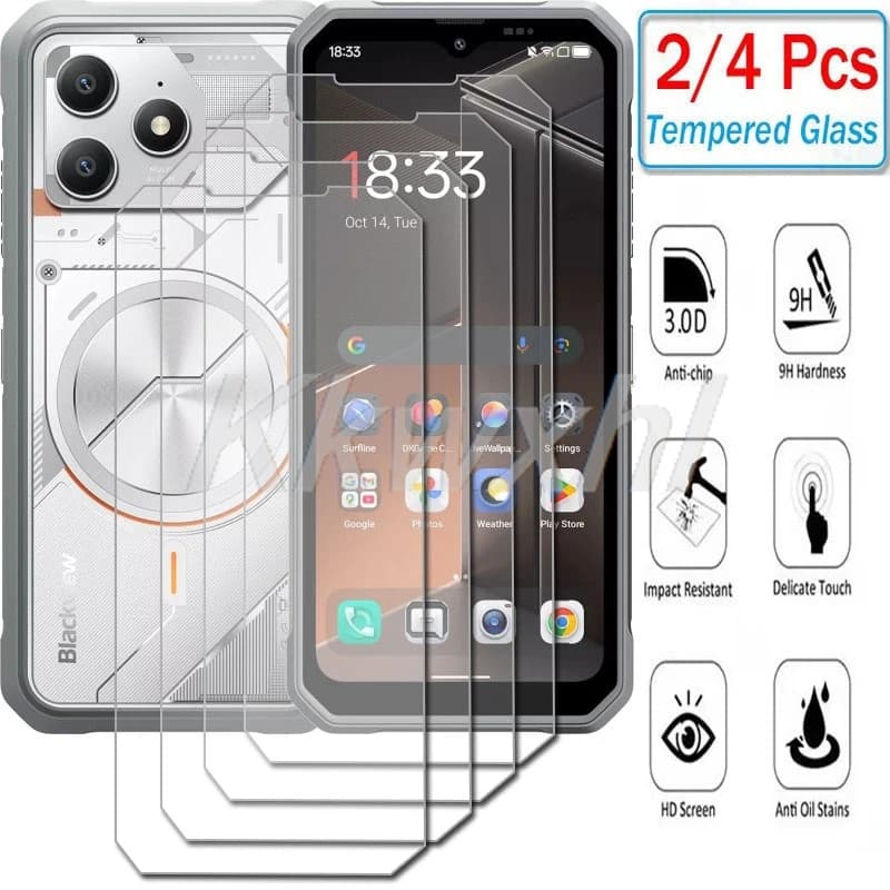 2-4PCS 9H HD Tempered Glass For Blackview Oscal Marine 3 OscalMarine3 Marine3 Fort 2 100 6.56" Screen Protector Cover Film