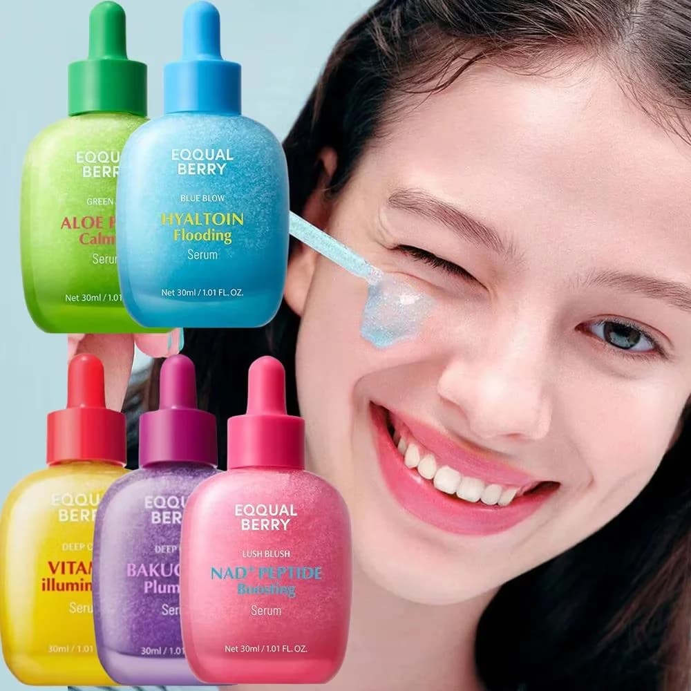 Deepcera Korean Skincare's vitamin C illuminating serum to soften acne scars on the face.