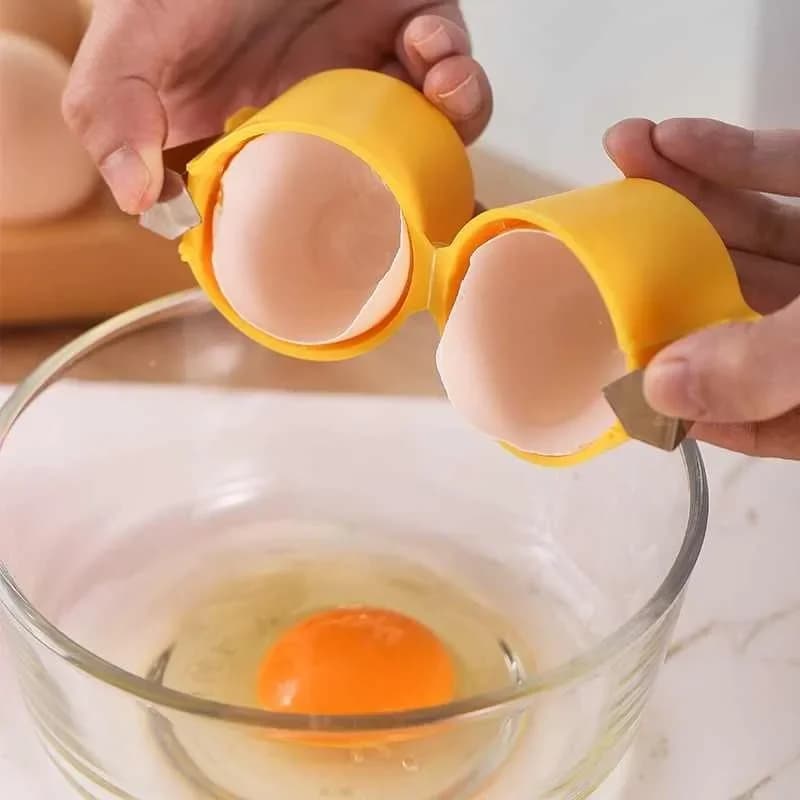 Apriscatole per uova, sbattitore, separatore di gusci d'uovo, utensile da cucina per la cottura, gadget da cucina, accessori da cucina, porta uova