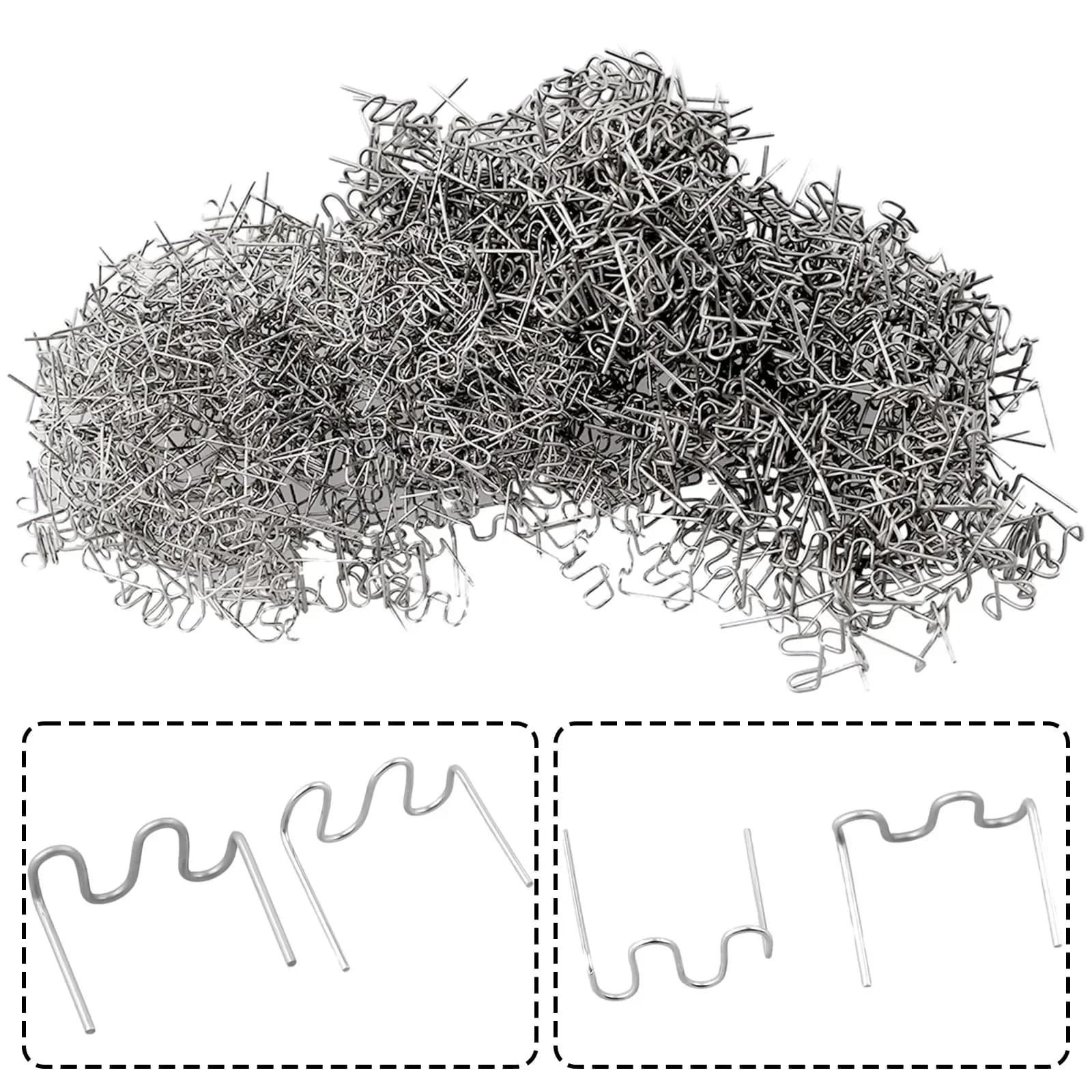 1000 pz 0.6/0.8mm Chiodo di Saldatura Cucitrice A Caldo Graffette In Acciaio Inox Per Saldatore di Plastica Paraurti Kit di Riparazione Strumenti di Saldatura