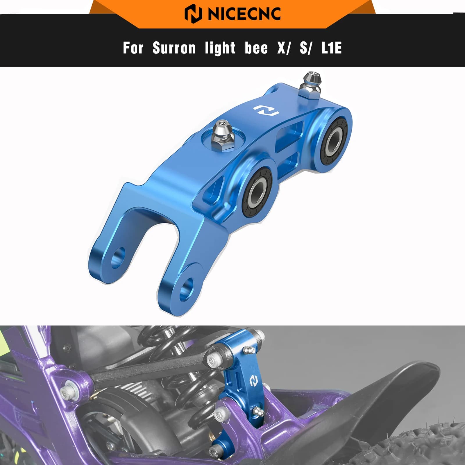 NICECNC Sospensione Posteriore Collegamento Per Surron light bee X light bee S light bee L1E Segway X 160 Segway X260 Sur-ron Parti Della Bici