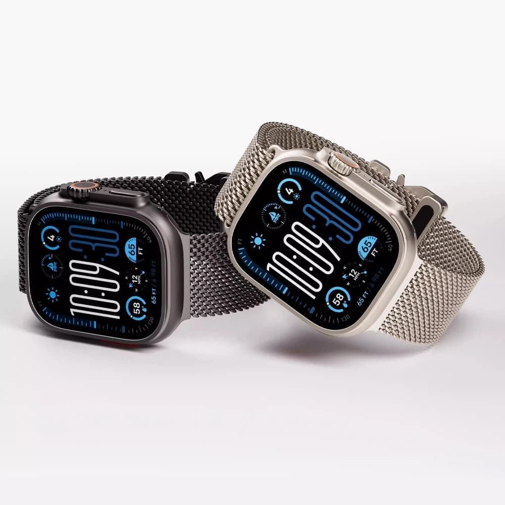 Cinturini in titanio per Apple watch Ultra 3 Band 49mm 46mm 45mm 41 42mm 44mm Bracciale correa ad anello milanese Serie 11 10 9 8 7 6 5 SE