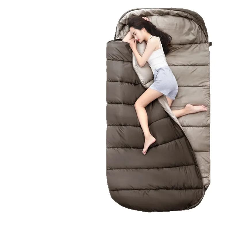 Outdoor Adult Sleeping Bag Chemistry fiber sleeping bag with portable double bag durable for all seasons outdoor camping