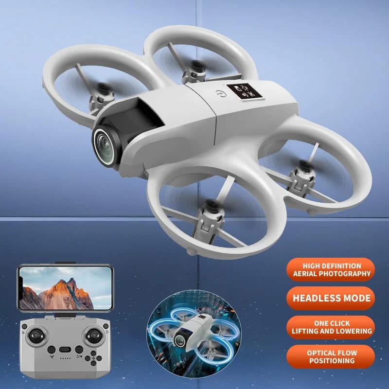 Mini Drone H135 4K Professionale con Doppia Fotocamera, Modalità Headless, Evitamento Ostacoli, WiFi FPV, Drone 360 ° Elicottero RC Quadricottero Giocattolo Ribaltabile