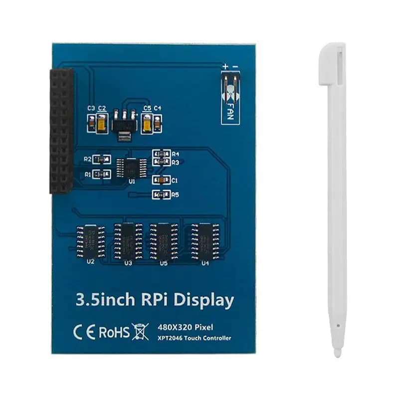 3.5-inch A29F Touchscreen Display for Raspberry Pi 5 5B, 20-frame TFT LCD Module with Touch Pen