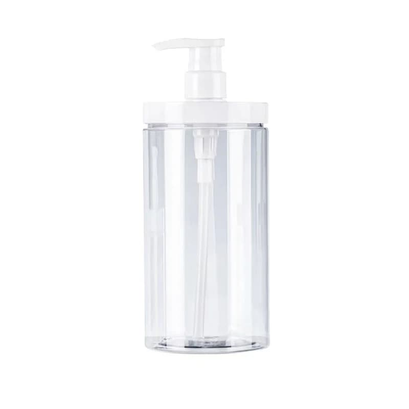 Clear Wide Mouth Refillable Bottles Shampoo Lotion Bath Gel Hand Wash Soap Dispenser Portable Bathroom Storage Container