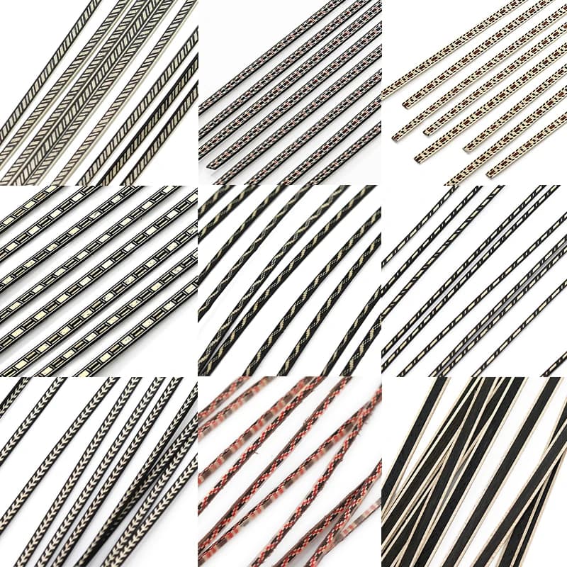 HUATOOL 20 Pezzi - 400mm Bordatura Flessibile per Chitarra, Linea Decorativa per Chitarra, Ukulele, Mandolino