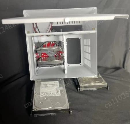 NAS-N5 case, five 3.5 MATX motherboards, ATX power supply, and home mini storage servers