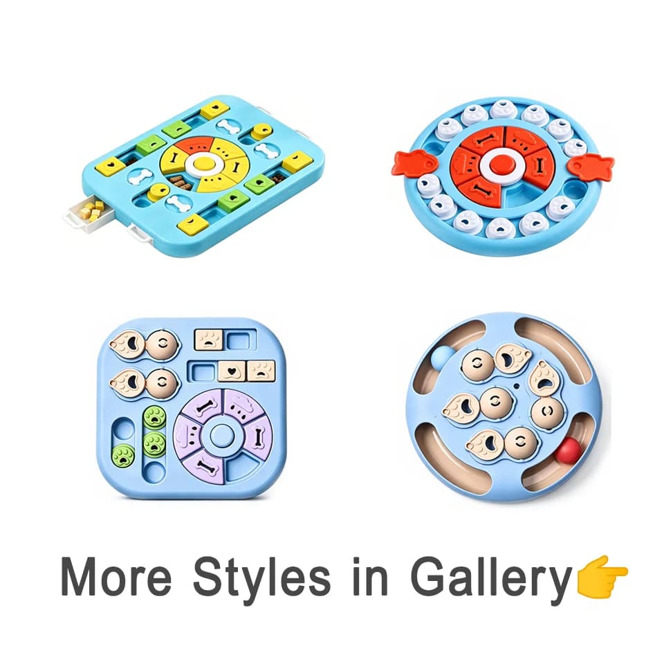 Smart Pets Puzzle Toys Slow Feeder Interactive Boost Puppy IQ Food Dispenser NonSlip Slow Feed Bowl Pet Cats Brain Training Game