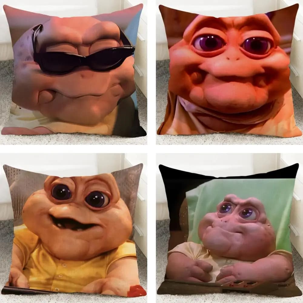 TV Series The Dinosaurs Baby Sinclair Cushion Cover Cushion Covers Natural Linen Breathable Sofa Bedroom Decor Pillowcase