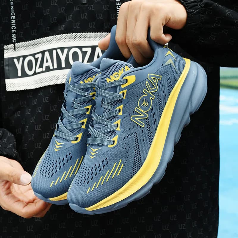 Scarpe da Uomo con Ammortizzazione ad Aria, Sneaker Sportive per Corsa e Maratona, Comode Scarpe Atletiche Specializzate con Piastra in Carbonio