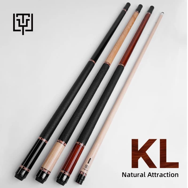 Stecche da biliardo per biliardo serie KL TY Nuovo arrivo Attrazione naturale Tubo in carbonio da 12,5 mm Albero di riempimento Bastone da biliardo a bassa diflessione