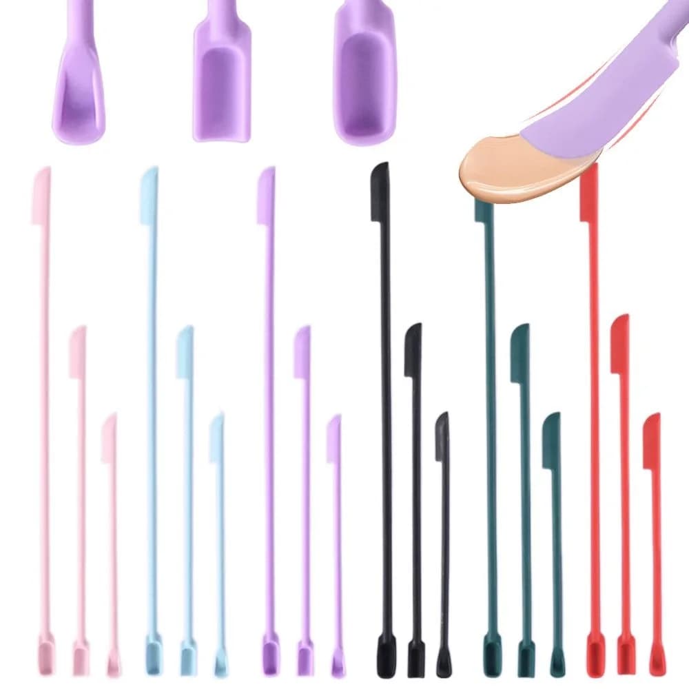 Crema per lozione accessori da cucina cosmetici strumenti di bellezza raschietto per bottiglie profonde spatola in Silicone pennelli per trucco cucchiaio per cosmetici