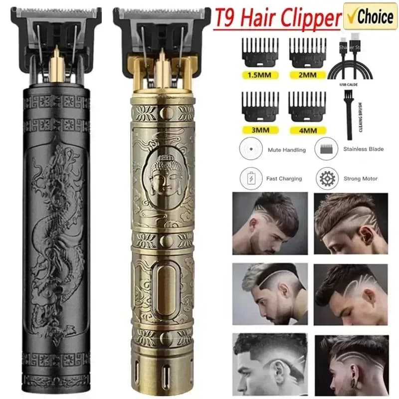 Rasoio elettrico Barbiere Tagliacapelli vintage Cordless Trimmer portatile USB Ricarica rapida Macchina per tagliare i capelli Barbiere professionale