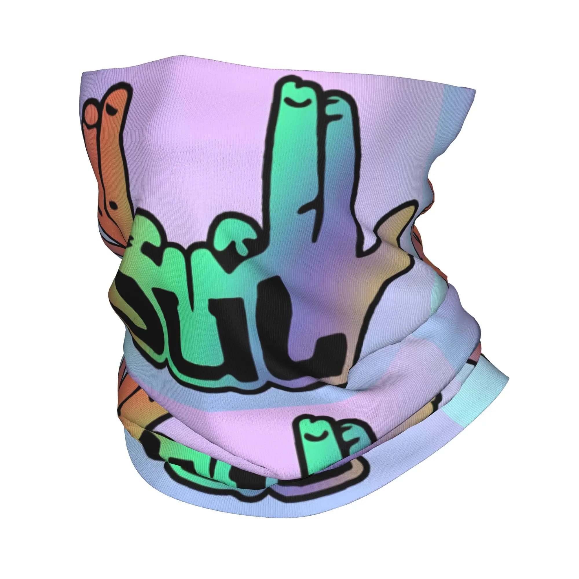 Custom JUL Neck Gaiter Women Men Windproof Winter French Rapper Music Bandana Scarf for Cycling