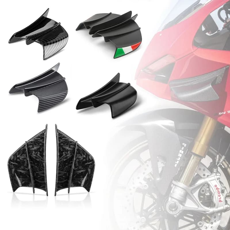 Moto Winglet Aerodinamico Ala Laterale Pinna Spoiler Stabilizer Per Yamaha YZF R1 R6 Kawasaki Ninja H2 BMW S1000RR Honda H2 ABS