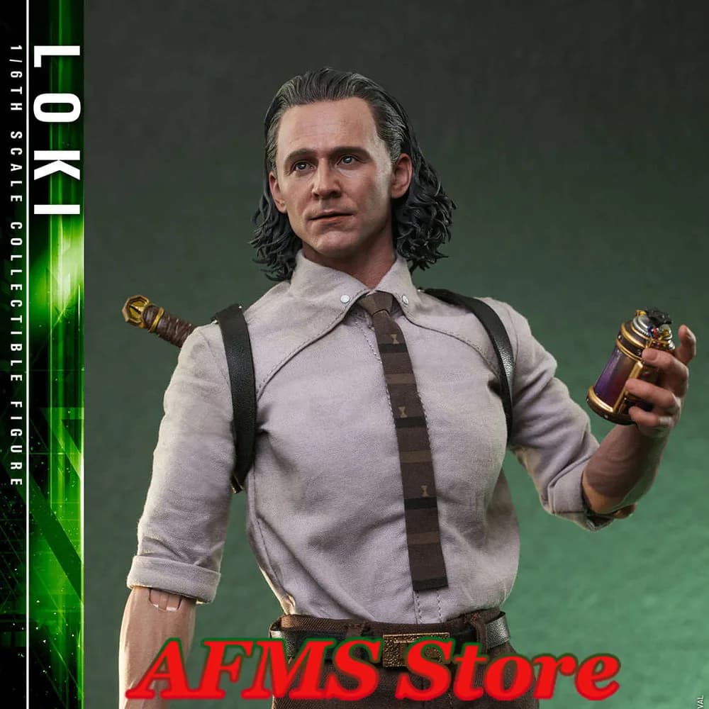 Hot Toys TMS061 Figura da Collezione in Scala 1/6 di Loki Tom Hiddleston, Set Completo, Action Figure da 12 Pollici, Modellino Giocattolo