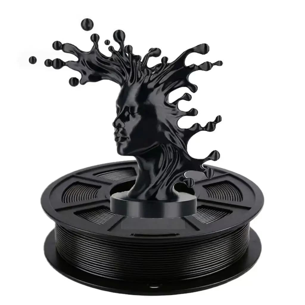 Silk PLA Filament, 1.75 mm, 250 g. This PLA filament for 3D printers is designed for fast printing, with low warping and no clog