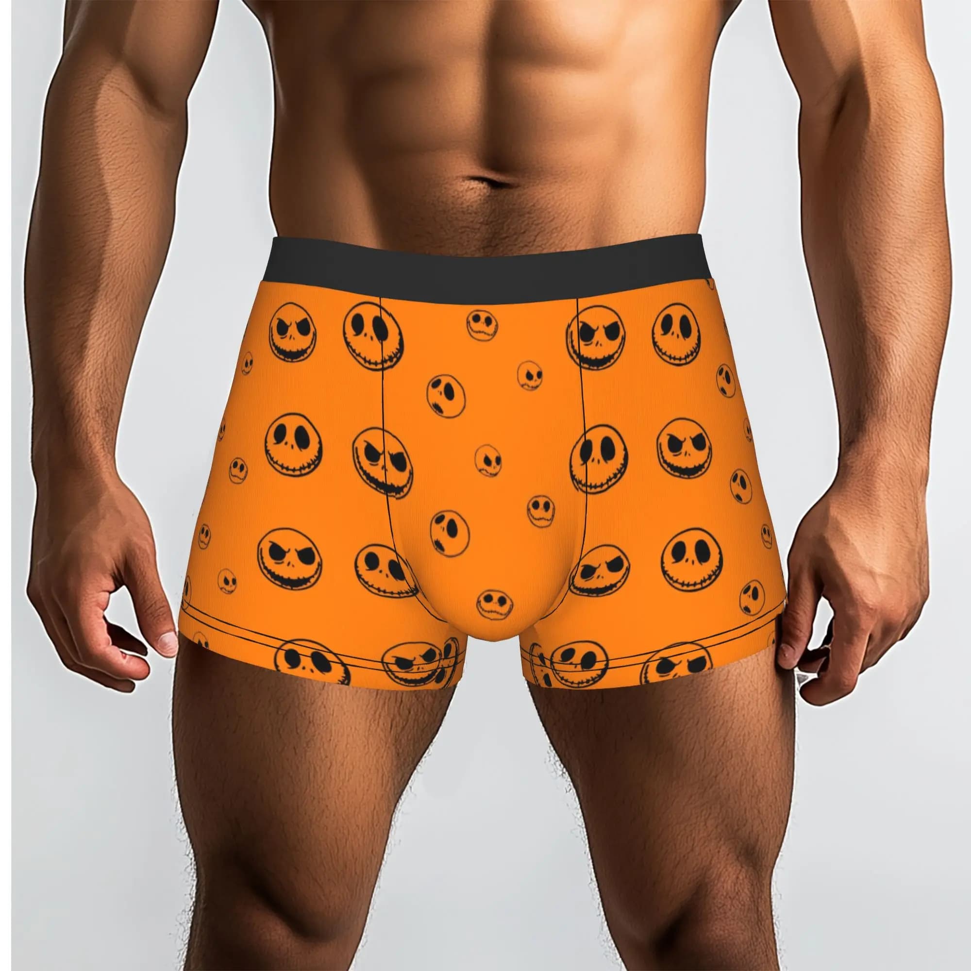 Customized Jack Anime S-Skellingtones Boxer Shorts For Homme 3D Printed Underwear Panties Briefs Soft Underpants