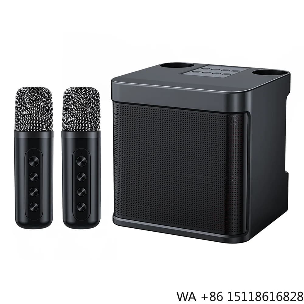 Mini Mic Subwoofer Portable Horns Professional Karaoke Machine Lyric Speakers Box Hifi Audio System