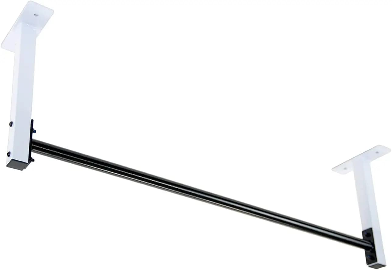 Barra per trazioni con montaggio a soffitto per soffitti da 8 piedi, barra dritta da 48 "imbullonata in acciaio con riser da 14", adatta a Joist Spac da 16 "e 24"