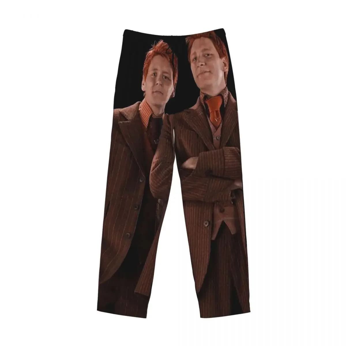 Custom Weasley Twins Printing Fashion Pajama Pants Men Sleepwear Sleep Lounge Bottoms with Pockets