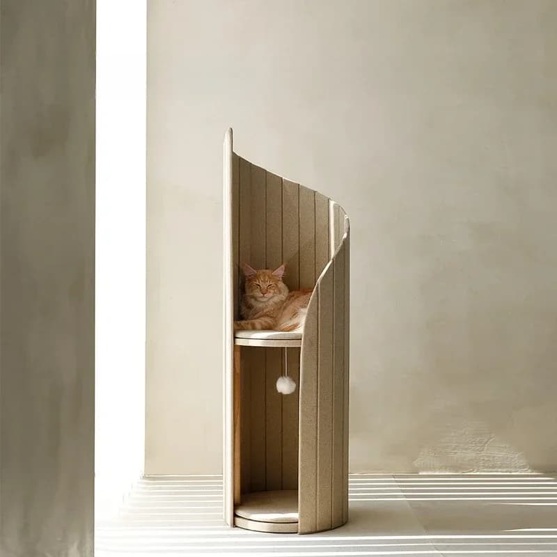 Casa sull'albero per gatti Struttura da arrampicata per gatti Casa per gatti per tutte le stagioni Letti Mobili per animali domestici Forniture per animali Piattaforma per saltare per animali domestici Letti a castello