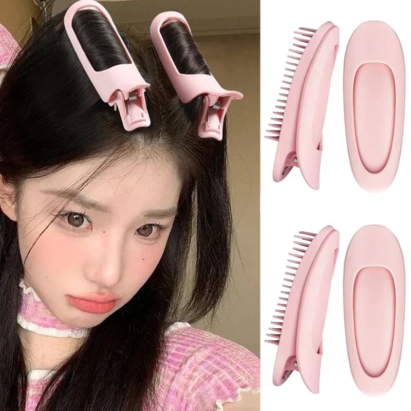 Nuova radice magica dei capelli Fermaglio per capelli soffice naturale Nessun rulli di calore Clip per acconciature Frangia Forcina Accessori per bigodini per capelli da donna