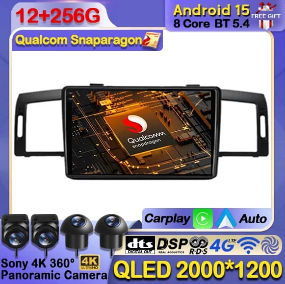 Android 15 Autoradio Per NISSAN FUGA 2005 - 2010 Per Infiniti M35 2003 - 2010 GPS Navi WIFI Carplay Auto Lettore Video Multimediale