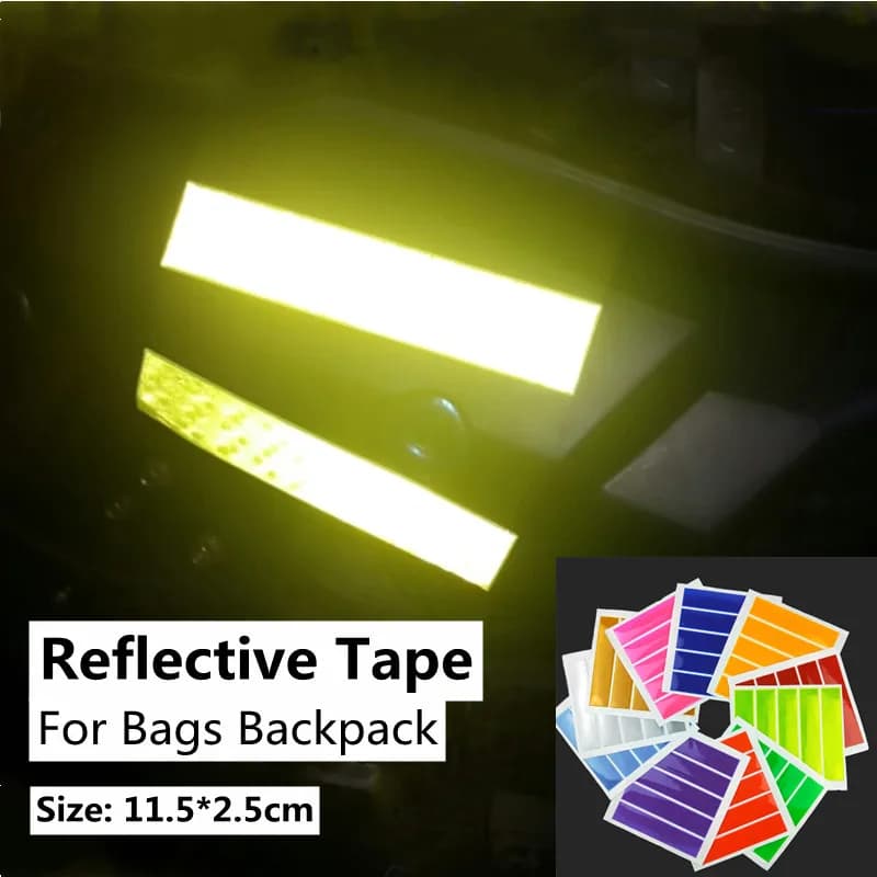 Nastro riflettente impermeabile per borse per bambini Zaino Abbigliamento Adesivo riflettente per cose Sicurezza stradale notturna per bici moto
