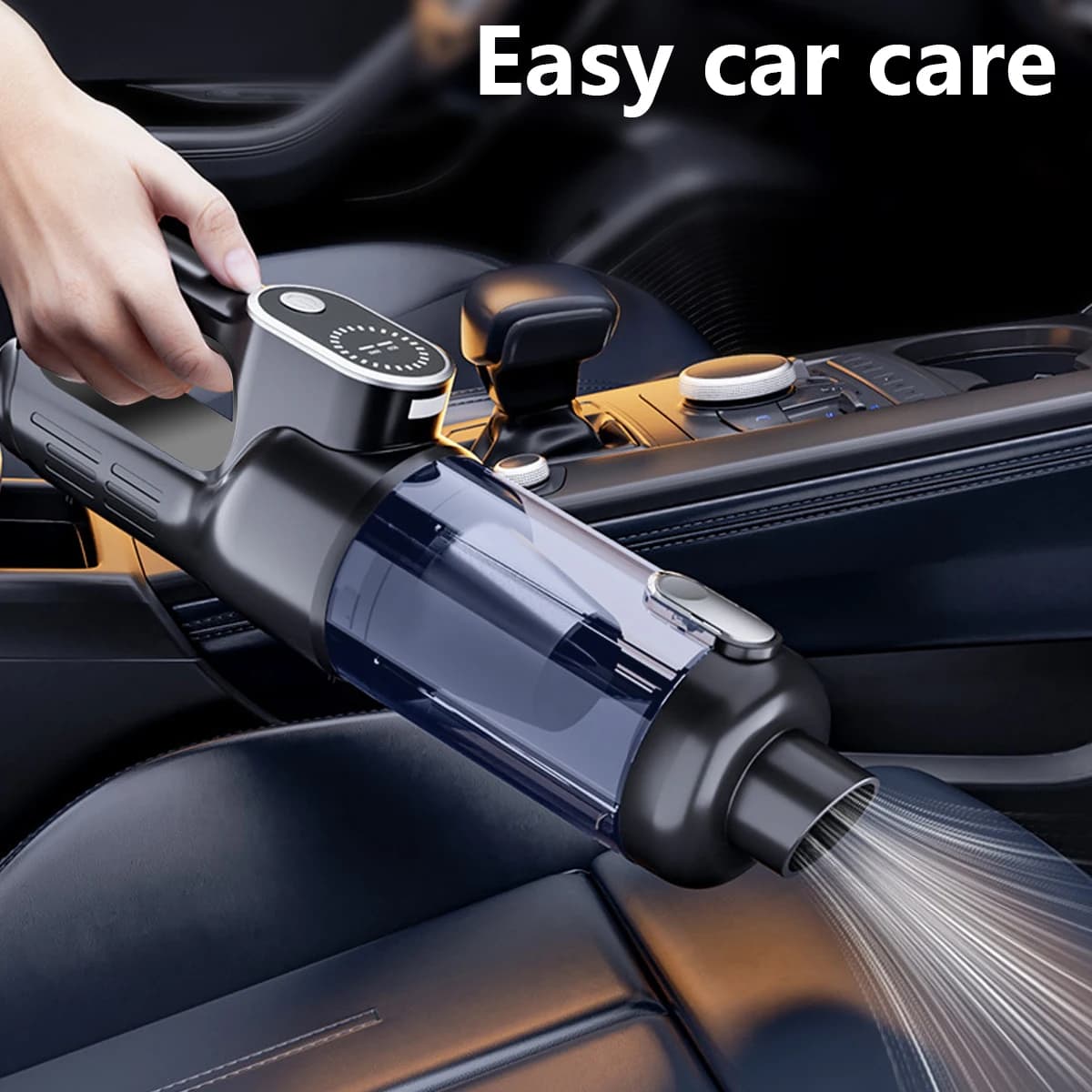 Aspirapolvere intelligente senza spazzole con ricarica TYPE-C a due stadi per la rimozione della polvere e della rimozione delle cenere sia per auto che per uso domestico