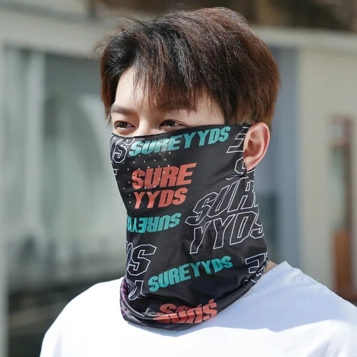 Summer UV Protection Face Neck Mask Men Women Breathable Sunscreen Ear Hanging Bandana Uses For Outdoor Cycling Scarf