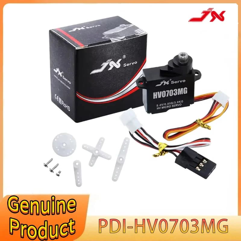 JX PDI-HV0703MG Micro Servo 3KG Servo digitale Motore coreless 8.4V Custodia completamente in alluminio per auto RC Elicottero Crawler
