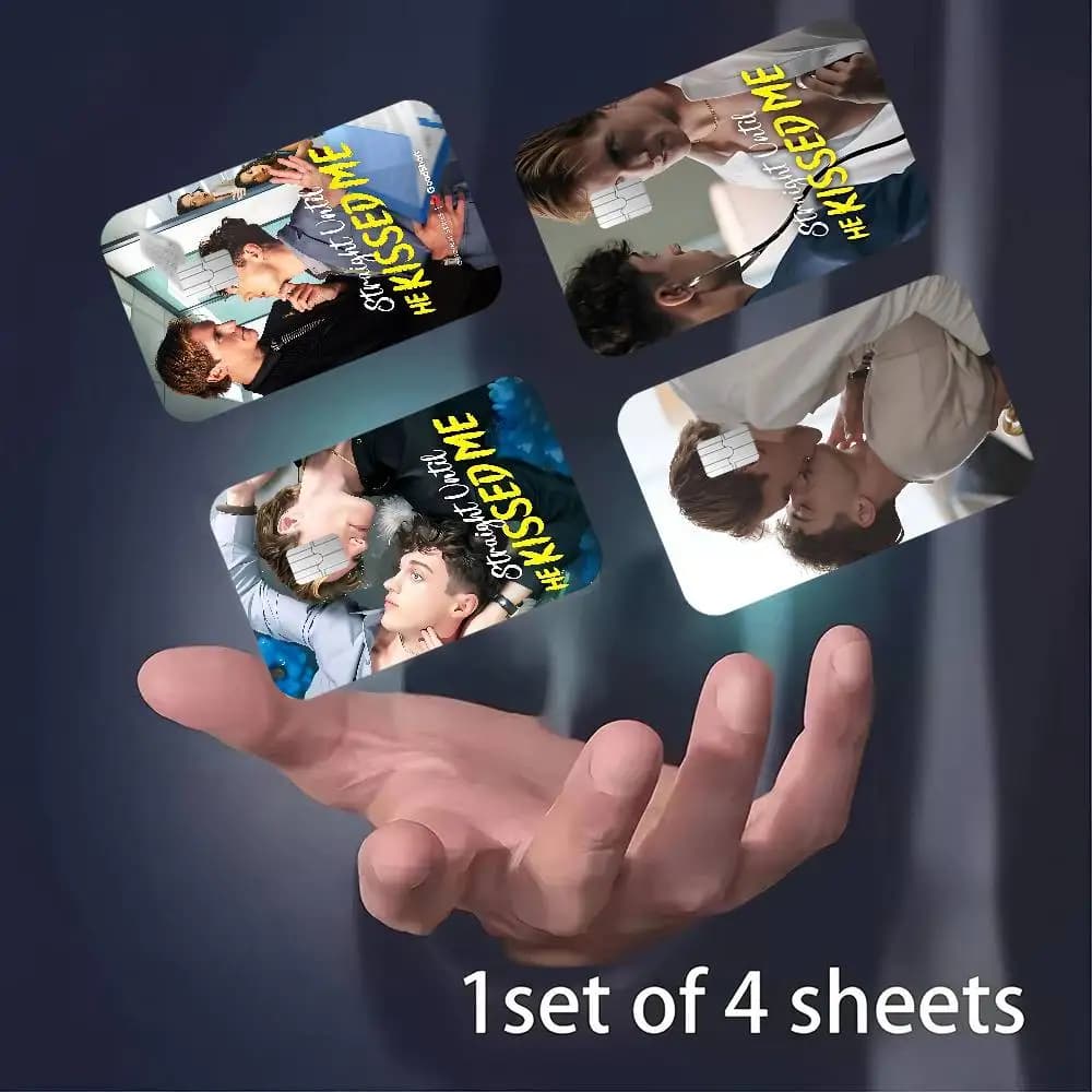 Popolare Adesivo per Carte di Credito e Debito con Scritta 'S-Straight Until He Kissed Me' dal Programma TV, per il Lato Frontale
