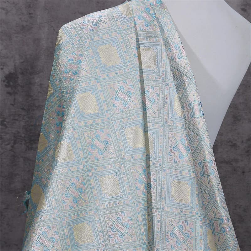 Tessuto in Seta Jacquard Broccato Stile Cinese per Costumi Antichi, Gonna a Faccia di Cavallo, Abito Tang, Abito Han, Cuscini Fai da Te