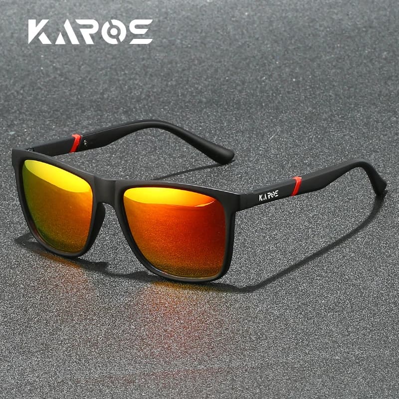KAROS Occhiali da sole polarizzati Uomo Donna Sport Pesca Specchio Occhiali da sole Guida Viaggi all'aperto Ultraleggero UV400 Occhiali YZ2015