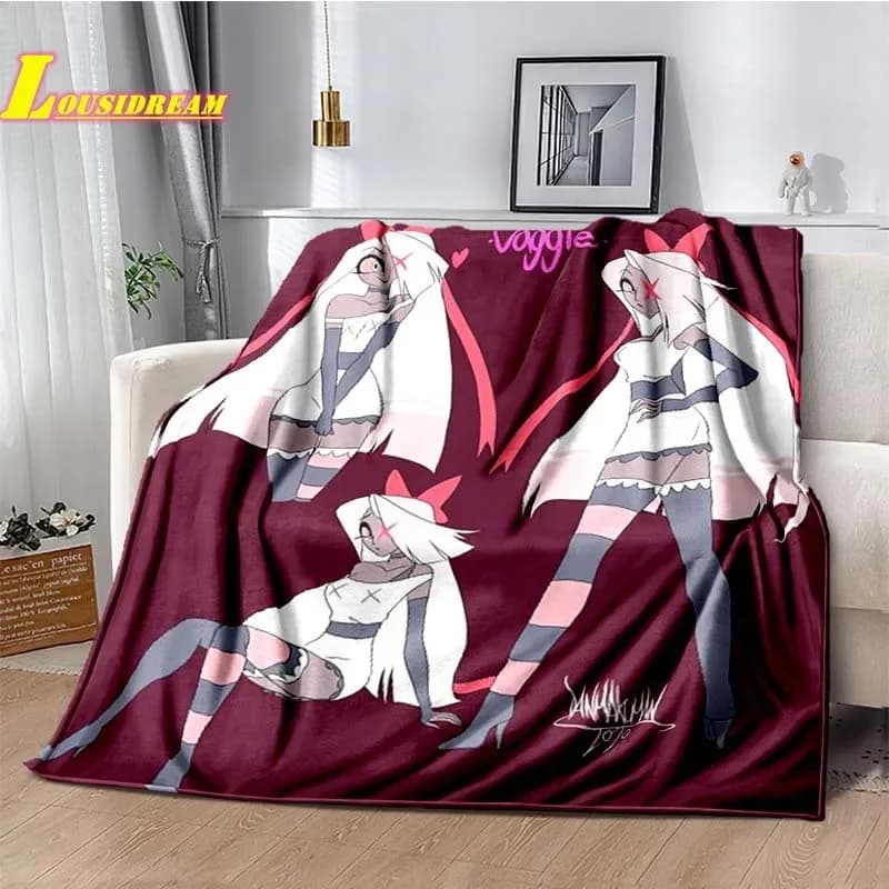 Hell Inn hazbin hoel fashionable blanket and beautiful flannel blanket living room bedroom bedspread birthday gift