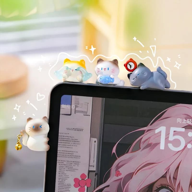 Genuine The Cat Come Series Mini Blind Box Cute Cartoon Resin Figurine Desk Decoration Items Surprise Mystery Box Kawaii Gift
