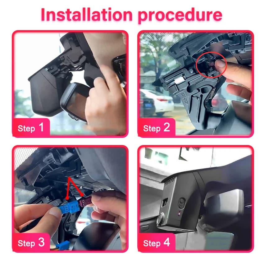 For BMW 2017-2023 G30 G31 G38 G11 G12 G32 M5 F90 5 Series 530i 540i 520i 520d 530d 540d UHD Wifi Car DVR 4K Dash Cam Camera