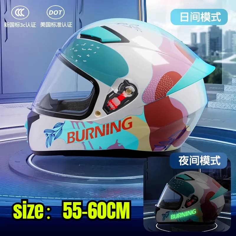 New Unisex Integral Motorcycle Helmet Certificate DOT Winter Coating for Men and Women