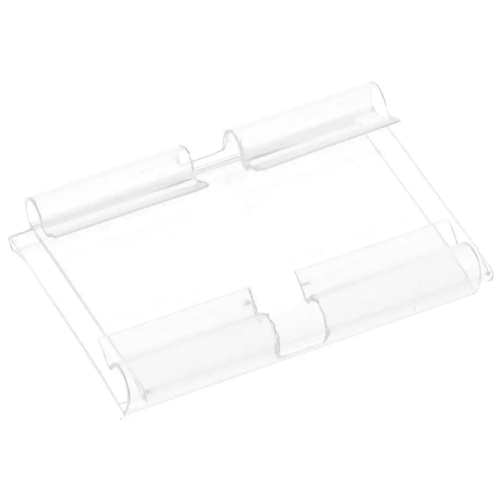 Contenitori portaoggetti Porta etichette in plastica Porta etichette riutilizzabili con clip per esposizione di biglietti Porta biglietti per espositori per cartelli di merci Negozio