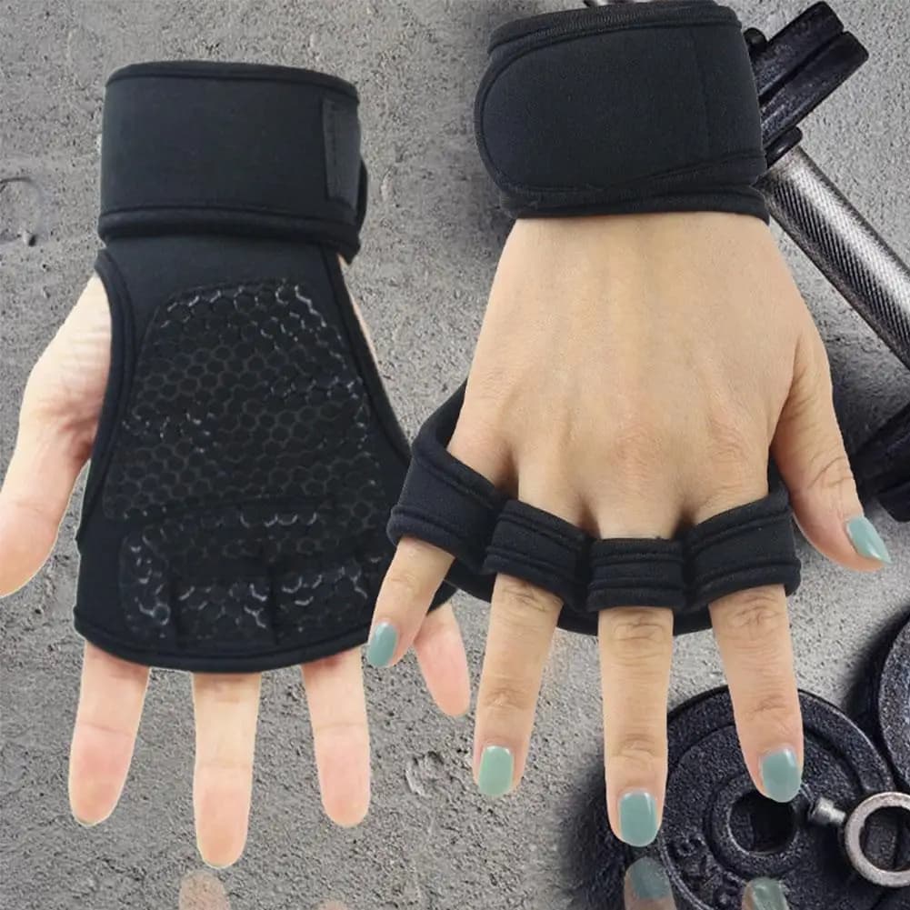 1 pair of professional training gloves for men women training gloves sports body building weight lifting gym hand wrist palm protection gloves