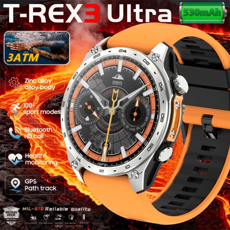 HD300 Pro Orologio intelligente da uomo AMOLDE GPS Track Mappa offline Registratore di memoria da 4 GB Torcia Sport all'aria aperta Barometro Bussola di altitudine
