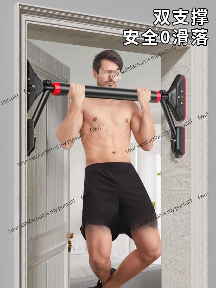 Horizontal bar for domestic interiors. Pull-up. No drilling. Fitness telescopic rod for adults. Extension of the suspension bar